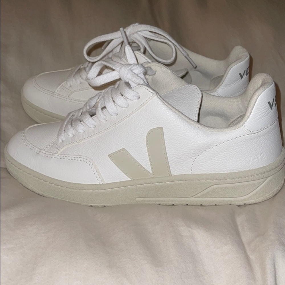 Veja V-12 Textured Sneakers